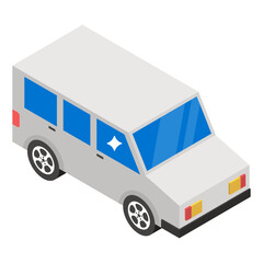 
Van vector style, wagon icon design 
