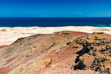 Paisajes de la isla Graciosa de Lanzarote