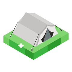  Icon of wedding tent in isometric design, editable vector   © Vectors Market