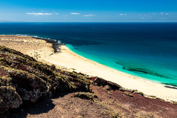 Paisajes de la isla Graciosa de Lanzarote