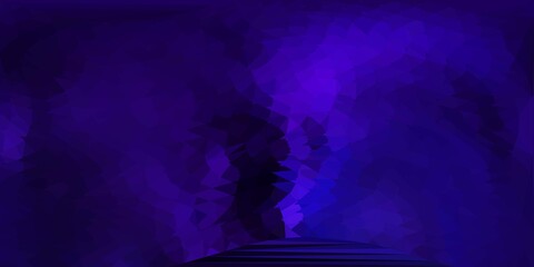 Dark purple vector triangle mosaic template.