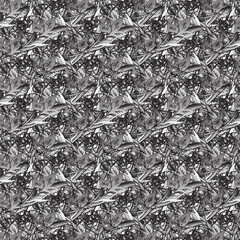 Pattern black leaves scattered all over 