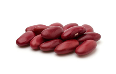 Close up,Red beans isolated on white background,Agricultural products.