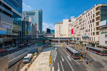 Obraz premium 渋谷駅西口の風景