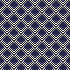 Pattern greek motive white striped grid on a blue background