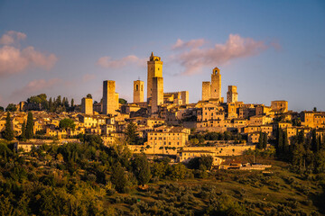 San Gimignano in der Toskana - obrazy, fototapety, plakaty