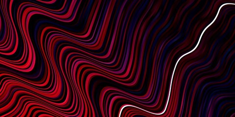 Light Blue, Red vector layout with circular arc. Colorful illustration in abstract style with bent lines. Pattern for websites, landing pages.