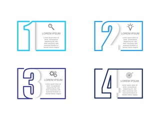 Business data visualization.  Abstract Process chart or graph elements, diagram with step option parts or processes. Vector business template for presentation. Creative concept for infographic.