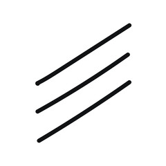 Hand Drawn Marker Icon. Arrow, circle, delete, line, marker, smudge, up, down, thin line web symbol on white background - vector illustration eps10