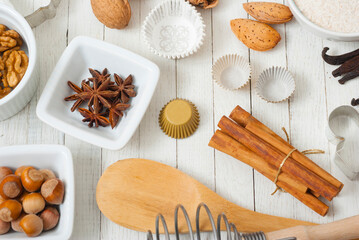 Christmas dessert ingredients