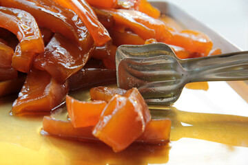Turkish donut with syrup and delicious