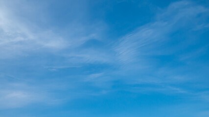 skyscape - blue sky with cloud in the sunny day