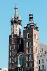 Fototapeta na wymiar St. Mary's Church Poland,Krakow old town