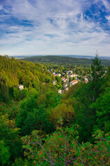 Blick auf Friedrichroda in Thüringen