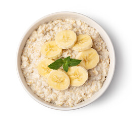 prepared oatmeal with berries