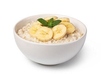 prepared oatmeal with berries
