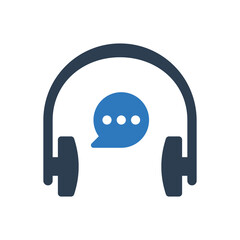 customer support icon - hotline and call center  icon