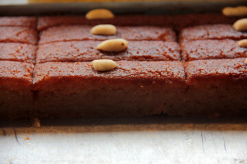 Turkish donut with syrup and delicious