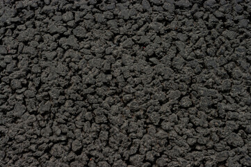 black rough fresh asphalt texture