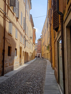 Fototapeta narrow street in the town