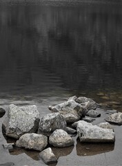 stones on water