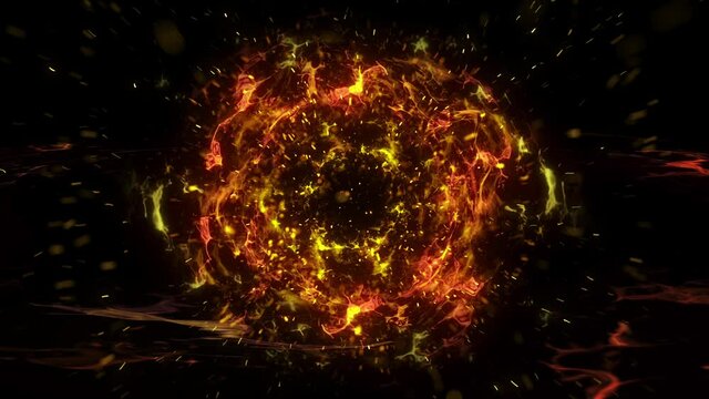 Big Bang in Space explosion in the space ビッグバン 爆発(アルファマット有り合成可能)