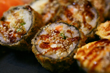 Delicious sushi set
