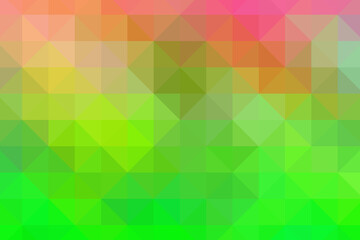 Fototapeta premium Triangular pixelation. Multi-colored pixel background. The texture consisting of multi-colored triangles.