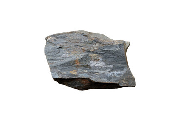 Mudstone and Shale rock isolated on a white background.