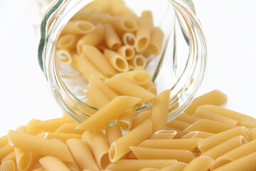 fresh and organic dry pasta