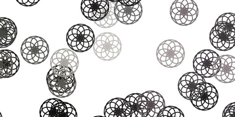 Light Gray vector background with spots.