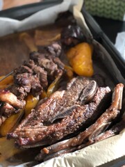 meat on the grill