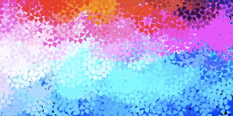 Obraz premium Light multicolor vector background with polygonal forms.