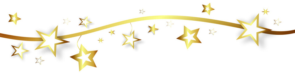 Gold Band Banner Sterne Stern Hintergrund
