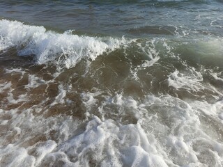 waves on the beach
