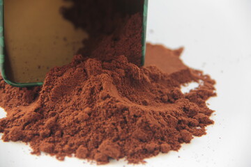 fresh and organic ground dry coffee