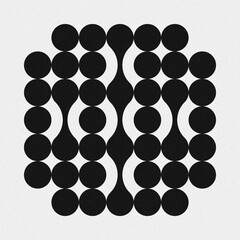 Abstract Cross Pattern Dots Logo generative computational art illustration