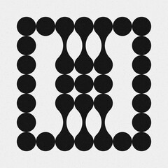 Abstract Cross Pattern Dots Logo generative computational art illustration