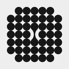 Abstract Cross Pattern Dots Logo generative computational art illustration