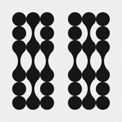 Abstract Cross Pattern Dots Logo generative computational art illustration