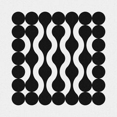 Abstract Cross Pattern Dots Logo generative computational art illustration