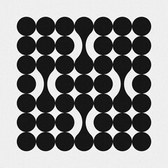 Abstract Cross Pattern Dots Logo generative computational art illustration