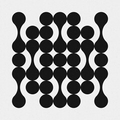 Abstract Cross Pattern Dots Logo generative computational art illustration