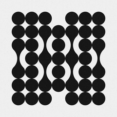 Abstract Cross Pattern Dots Logo generative computational art illustration