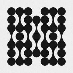 Abstract Cross Pattern Dots Logo generative computational art illustration