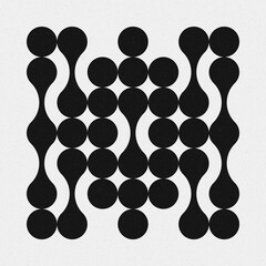 Abstract Cross Pattern Dots Logo generative computational art illustration