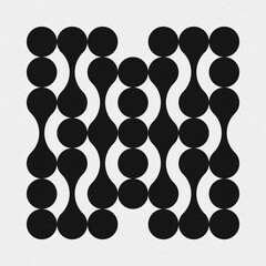 Abstract Cross Pattern Dots Logo generative computational art illustration