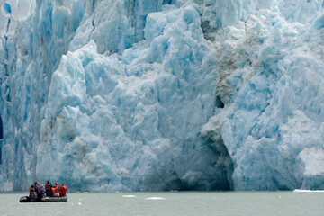 Tourist Boat at Dawes Glacier, Alaska