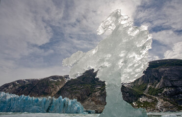 Icebergs and Dawes Glacier, Alaska