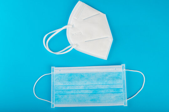 KN95 and surgical face mask to prevent covid 19 coronavirus
